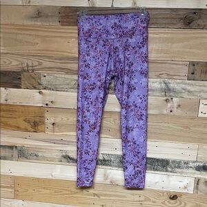 Laundry by Shelli Segal Floral Purple Buttery Soft Stretchy Leggings